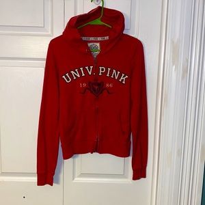 Women’s M old school/vintage PINK full zip hoodie